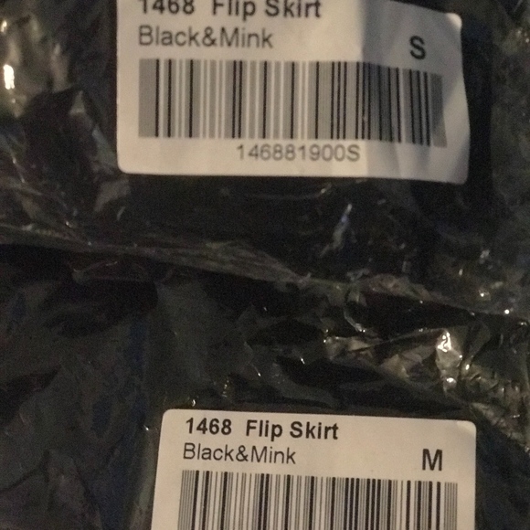 NWT Ruby Ribbon Flip Skirt Black/Mink - Picture 8 of 8